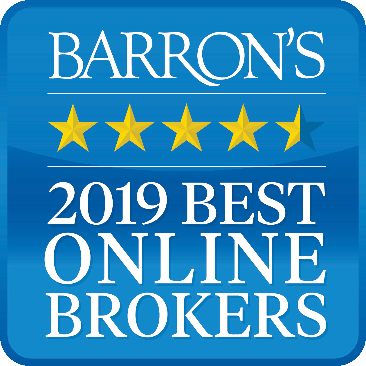 OnxFortress Limited was Rated #1 - Best Online Broker - 2019 by Barron's